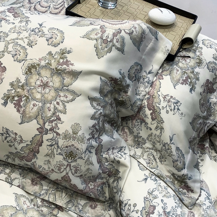 91家纺网 家纺一手货源 找家纺 顾家家居 2024新款兰精天丝数码印花四件套 金色黎明