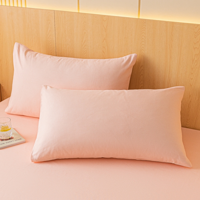 91家纺网 家纺一手货源 找家纺 鑫钰 2024新款全棉老粗布床单  月白-粉