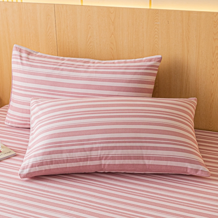 91家纺网 家纺一手货源 找家纺 鑫钰 2024新款全棉老粗布床单  素彩-粉