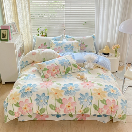 91家纺网 家纺一手货源 找家纺 （总）凌鼎 2025新款13070全棉印花款四件套