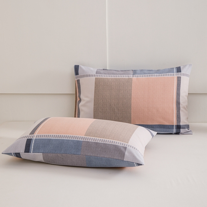 91家纺网 家纺一手货源 找家纺 宝时兰 2024新款纯色单枕套全棉加厚生态喷气磨毛纯棉口袋枕套 印花-卡希