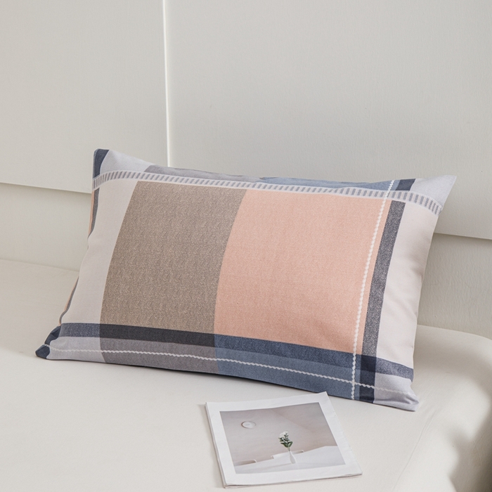 91家纺网 家纺一手货源 找家纺 宝时兰 2024新款纯色单枕套全棉加厚生态喷气磨毛纯棉口袋枕套 印花-卡希