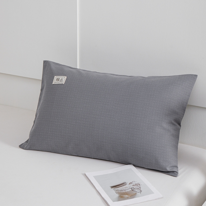 91家纺网 家纺一手货源 找家纺 （总）宝时兰 2024新款纯色单枕套全棉加厚生态喷气磨毛纯棉口袋枕套