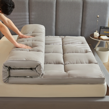 91家纺网 家纺一手货源 找家纺 （总）预言家纺 2024新款柔感磨毛四季床垫-立体凯线款