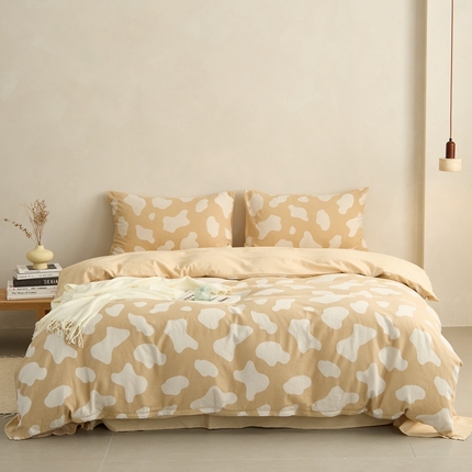 91家纺网 家纺一手货源 找家纺 （总）原研家居 2024新款全棉色织提花人字纹系列四件套