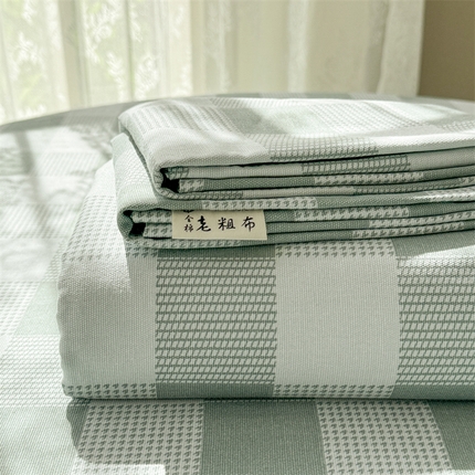 91家纺网 家纺一手货源 找家纺 （总）简宜家居（朝初家纺） 2025新款全棉老粗布A版单床单