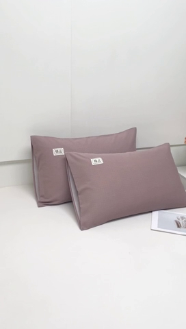 91家纺网 家纺一手货源 找家纺 宝时兰 2024新款纯色单枕套全棉加厚生态喷气磨毛纯棉口袋枕套 纯色-卡其