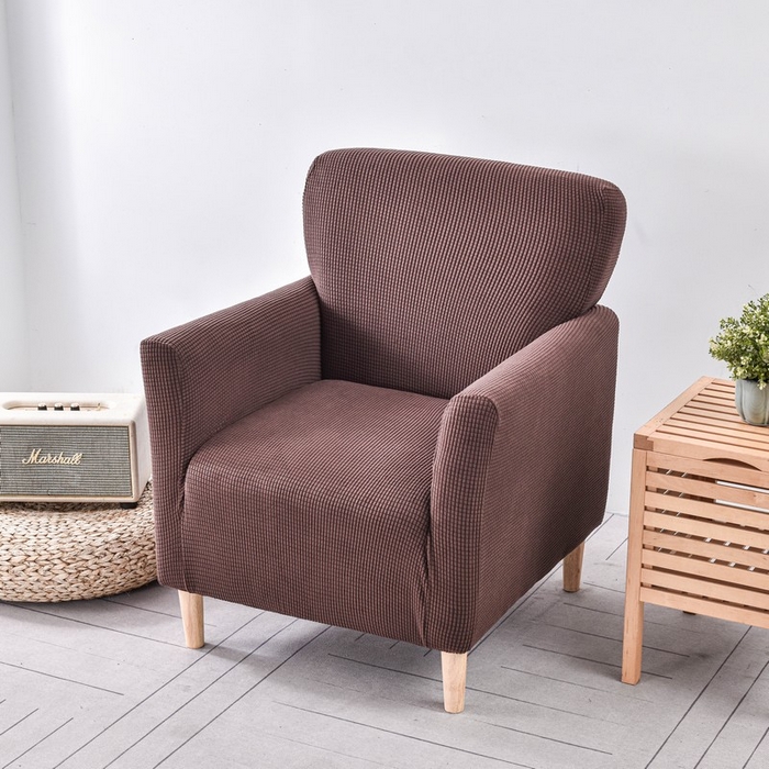 91家纺网 家纺一手货源 找家纺 兴妮雅家纺 2024新款单人玉米绒沙发套 玉米绒咖啡