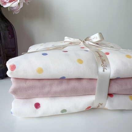 91家纺网 家纺一手货源 找家纺 （总）麦伦家居 2024春夏新品全棉有氧双层纱印花系列四件套（叠拍图）