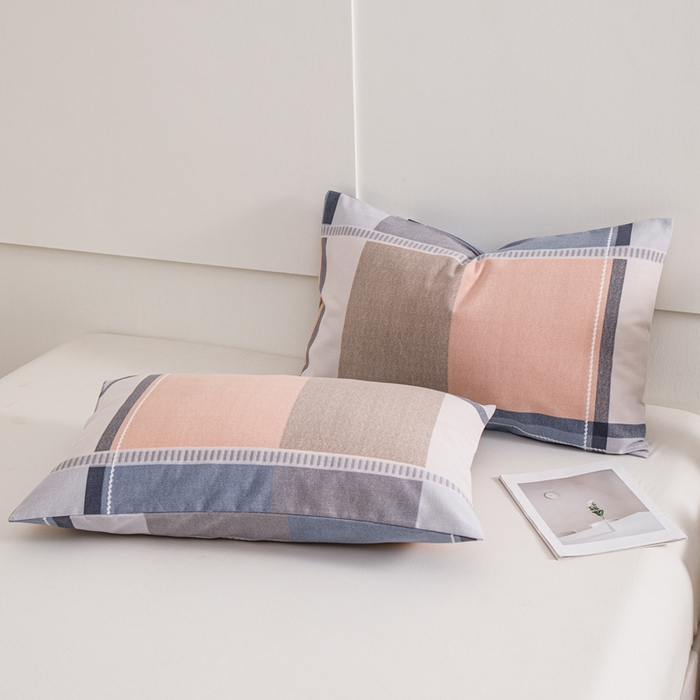 91家纺网 家纺一手货源 找家纺 宝时兰 2024新款纯色单枕套全棉加厚生态喷气磨毛纯棉口袋枕套 印花-卡希