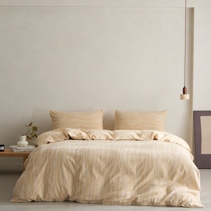 91家纺网 家纺一手货源 找家纺 （总）原研家居 2024新款全棉色织提花人字纹系列四件套