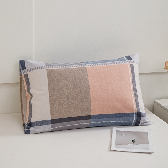 91家纺网 家纺一手货源 找家纺 宝时兰 2024新款纯色单枕套全棉加厚生态喷气磨毛纯棉口袋枕套 印花-卡希