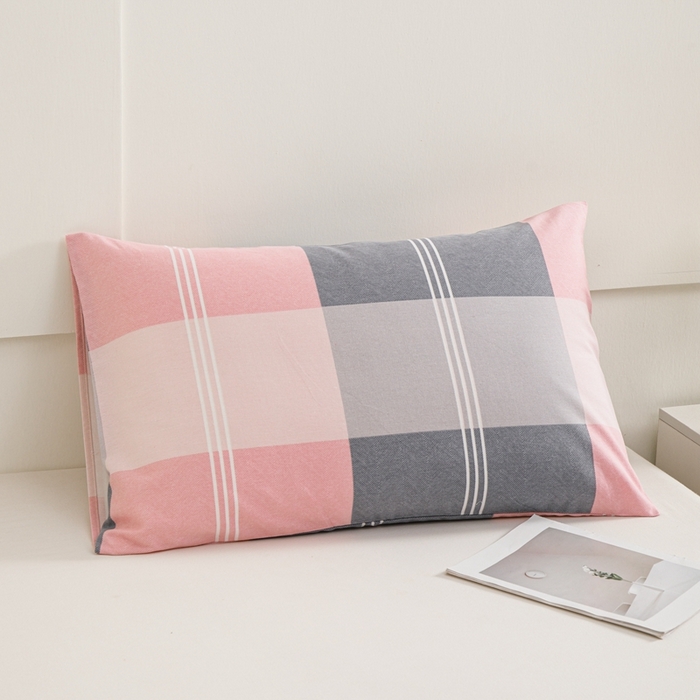 91家纺网 家纺一手货源 找家纺 宝时兰 2024新款纯色单枕套全棉加厚生态喷气磨毛纯棉口袋枕套 印花-欧风