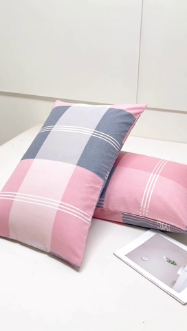 91家纺网 家纺一手货源 找家纺 宝时兰 2024新款纯色单枕套全棉加厚生态喷气磨毛纯棉口袋枕套 印花-欧风