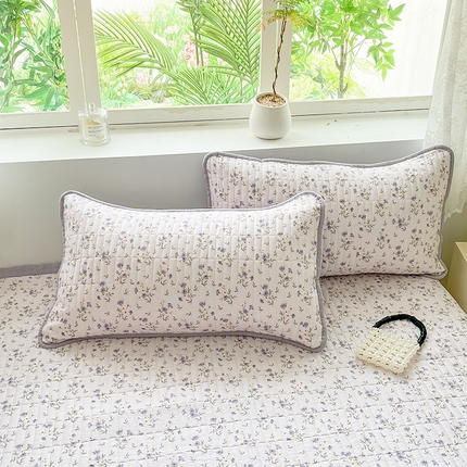 91家纺网 家纺一手货源 找家纺 （总）久云居 2024新款双面全棉双层纱夹棉单枕套