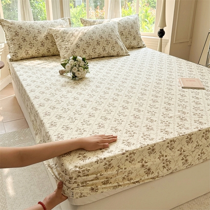 91家纺网 家纺一手货源 找家纺 （总）简宜家居（朝初家纺） 2025新款全棉老粗布A版单床笠