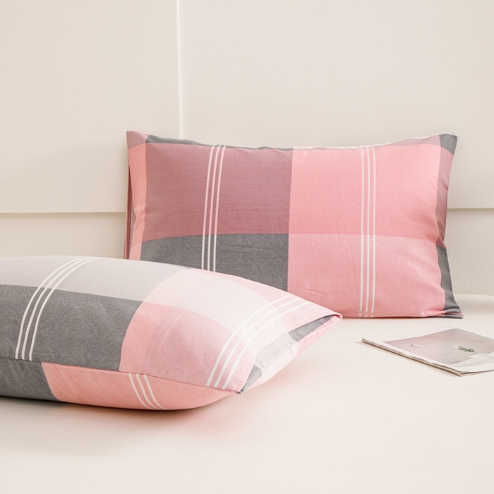 91家纺网 家纺一手货源 找家纺 宝时兰 2024新款纯色单枕套全棉加厚生态喷气磨毛纯棉口袋枕套 印花-欧风