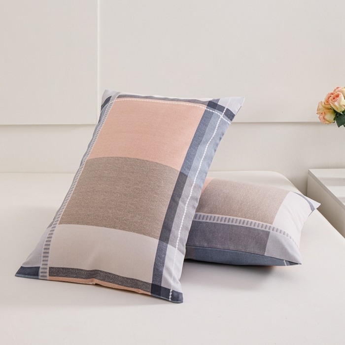 91家纺网 家纺一手货源 找家纺 宝时兰 2024新款纯色单枕套全棉加厚生态喷气磨毛纯棉口袋枕套 印花-卡希