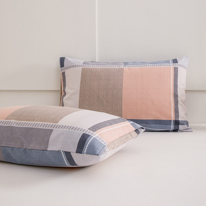 91家纺网 家纺一手货源 找家纺 宝时兰 2024新款纯色单枕套全棉加厚生态喷气磨毛纯棉口袋枕套 印花-卡希