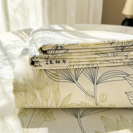 91家纺网 家纺一手货源 找家纺 （总）简宜家居（朝初家纺） 2025新款全棉老粗布A版单床单