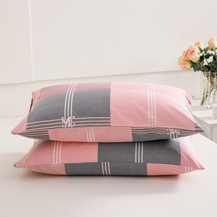 91家纺网 家纺一手货源 找家纺 宝时兰 2024新款纯色单枕套全棉加厚生态喷气磨毛纯棉口袋枕套 印花-欧风