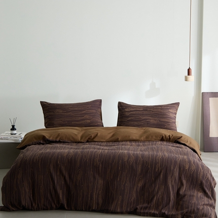 91家纺网 家纺一手货源 找家纺 （总）原研家居 2024新款全棉色织提花人字纹系列四件套