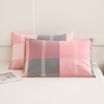 宝时兰 2024新款纯色单枕套全棉加厚生态喷气磨毛纯棉口袋枕套 印花-欧风