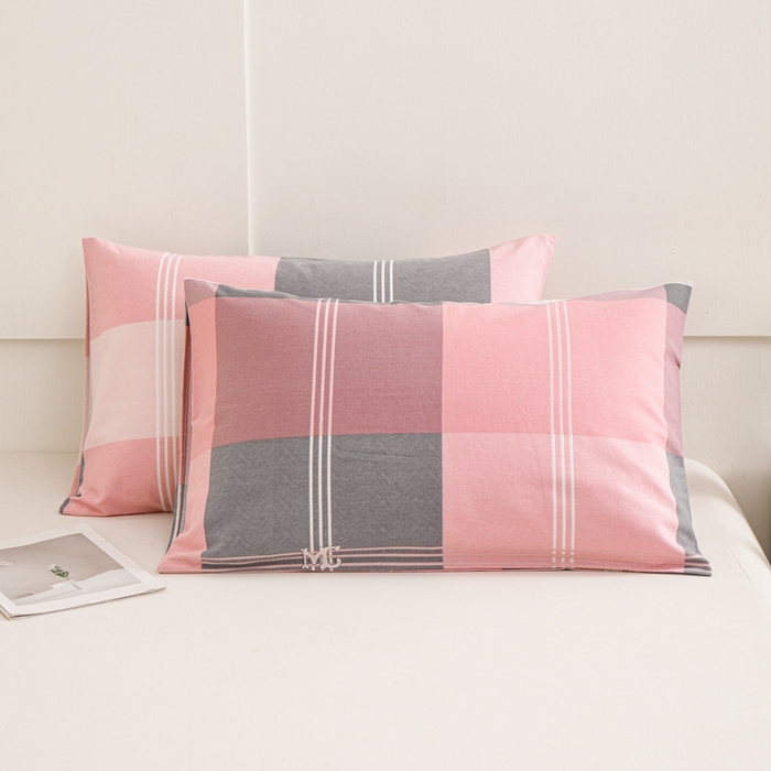 91家纺网 家纺一手货源 找家纺 宝时兰 2024新款纯色单枕套全棉加厚生态喷气磨毛纯棉口袋枕套 印花-欧风