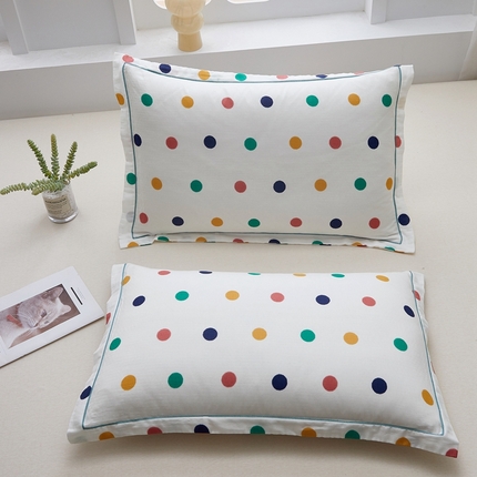 91家纺网 家纺一手货源 找家纺 （总）翎盈家纺 2024新款A类母婴级双层纱全棉枕套纯棉纱布枕套纯棉枕套