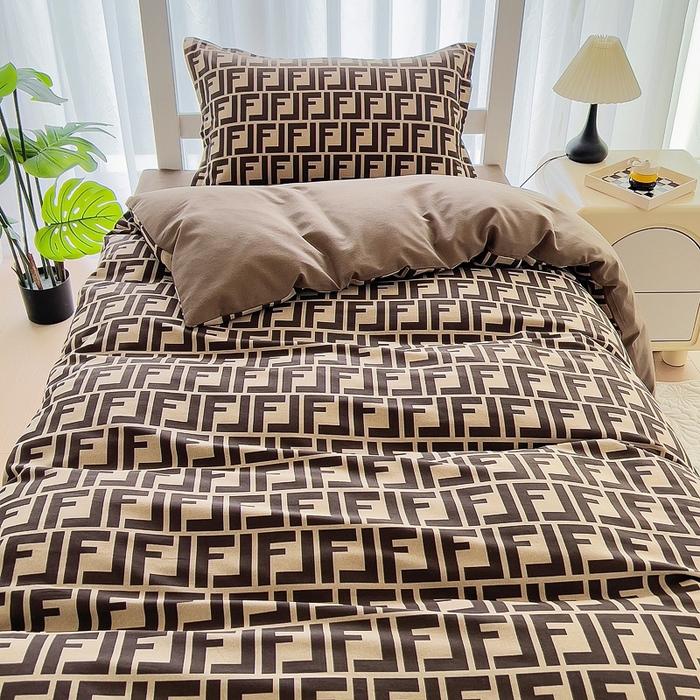 91家纺网 家纺一手货源 找家纺 优品阁 2024新款全棉磨毛学生上下铺三件套 芬迪格