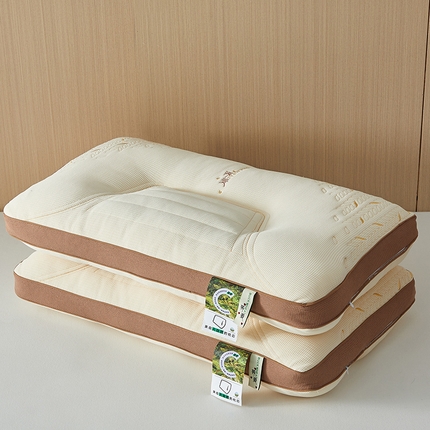 91家纺网 家纺一手货源 找家纺 乐可 2024新款荞麦生态护颈枕头枕芯 米色