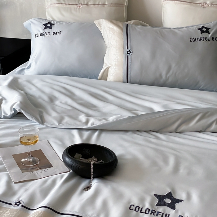 91家纺网 家纺一手货源 找家纺 MIU缪家 2024新款100支天丝棉星芒系列四件套 星芒-兰