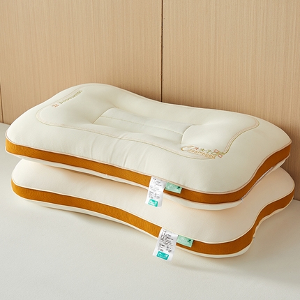 91家纺网 家纺一手货源 找家纺 乐可 2024新款决明子舒睡护颈枕头枕芯 桔色