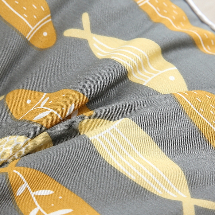 91家纺网 家纺一手货源 找家纺 梦叶草 2024新款全棉水洗印花荞麦枕芯纯荞麦枕头 水洗印花荞麦枕-小鱼