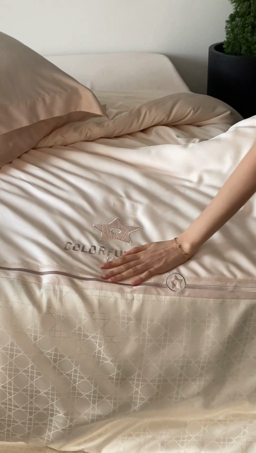 91家纺网 家纺一手货源 找家纺 MIU缪家 2024新款100支天丝棉星芒系列四件套 星芒-粉