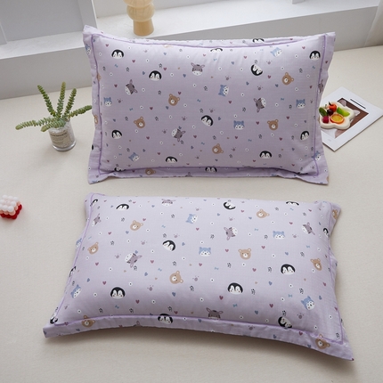 91家纺网 家纺一手货源 找家纺 （总）翎盈家纺 2024新款A类母婴级双层纱全棉枕套纯棉纱布枕套纯棉枕套