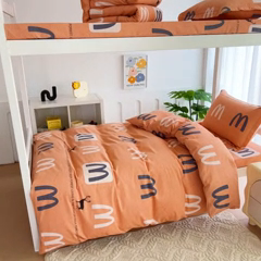 91家纺网 家纺一手货源 找家纺 优品阁 2024新款全棉磨毛学生上下铺三件套 威尔斯