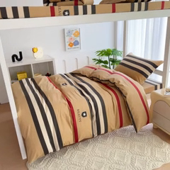 91家纺网 家纺一手货源 找家纺 优品阁 2024新款全棉磨毛学生上下铺三件套 极简主义