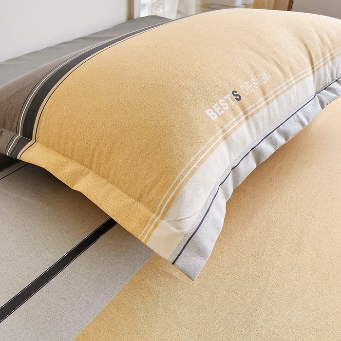 91家纺网 家纺一手货源 找家纺 优品阁 2024新款全棉磨毛四件套单品系列-单枕套 小欢喜