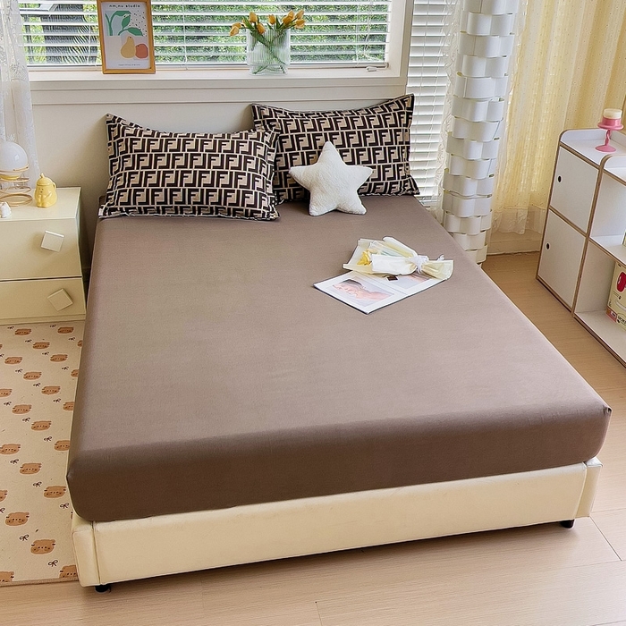 91家纺网 家纺一手货源 找家纺 优品阁 2024新款全棉磨毛四件套单品系列-单床笠 芬迪格