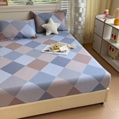 91家纺网 家纺一手货源 找家纺 优品阁 2024新款全棉磨毛四件套单品系列-单床笠 孟菲格