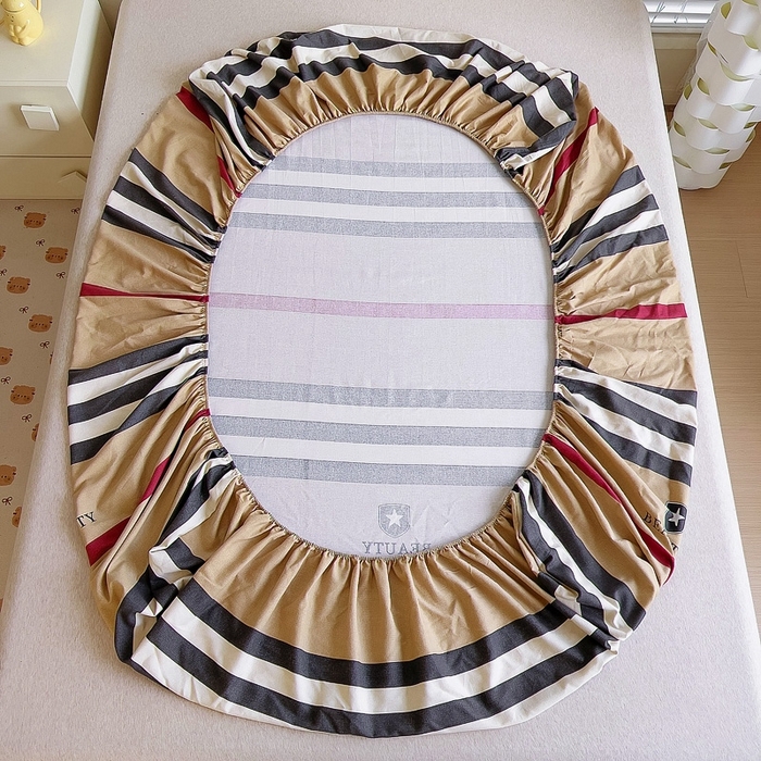 91家纺网 家纺一手货源 找家纺 优品阁 2024新款全棉磨毛四件套单品系列-单床笠 极简格调