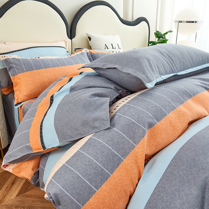 91家纺网 家纺一手货源 找家纺 鑫缘2025直播爆款印花植物羊绒加厚磨毛四件套1.2米学生三件套 新大陆