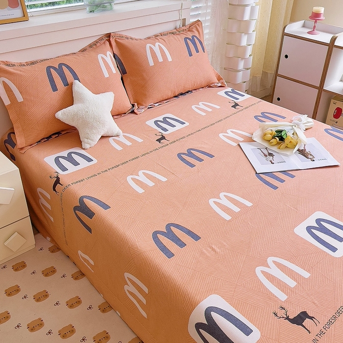 91家纺网 家纺一手货源 找家纺 优品阁 2024新款亲肤舒适全棉磨毛单床单 威尔斯