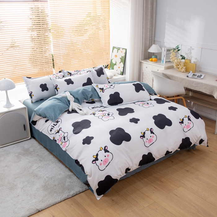 91家纺网 家纺一手货源 找家纺 乐居坊 2024新款亲肤棉美棉芦荟棉四件套新花型（5月） 萌萌牛