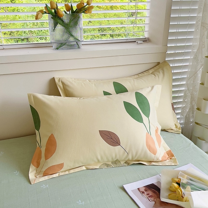 91家纺网 家纺一手货源 找家纺 优品阁 2024新款全棉磨毛四件套单品系列-单枕套 梵高花园