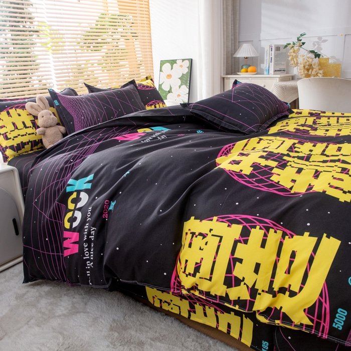 91家纺网 家纺一手货源 找家纺 乐居坊 2024新款亲肤棉美棉芦荟棉四件套新花型（5月） 荣耀