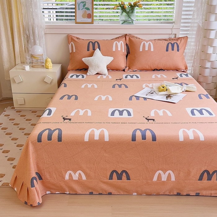 91家纺网 家纺一手货源 找家纺 优品阁 2024新款亲肤舒适全棉磨毛单床单 威尔斯