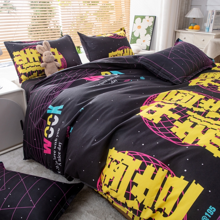 91家纺网 家纺一手货源 找家纺 乐居坊 2024新款亲肤棉美棉芦荟棉四件套新花型（5月） 荣耀