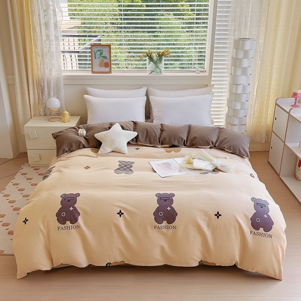 91家纺网 家纺一手货源 找家纺 （总）优品阁 2024新款全棉磨毛四件套单品系列-单被套